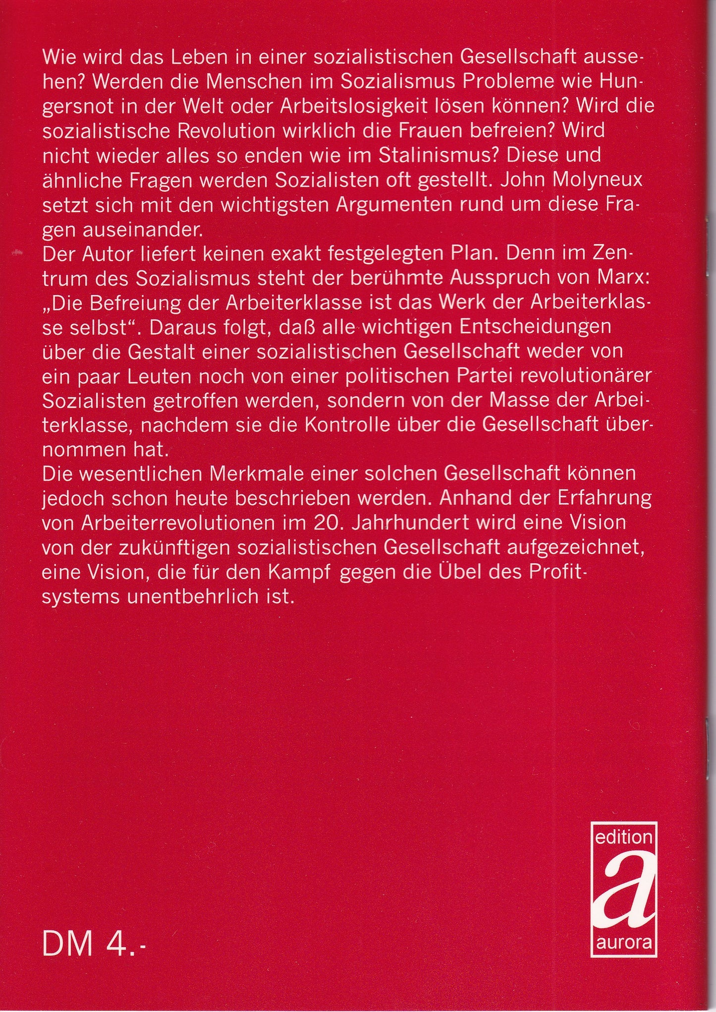 Die zukünftige sozialistische Gesellschaft