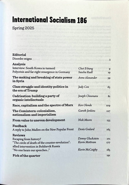 International Socialism Journal