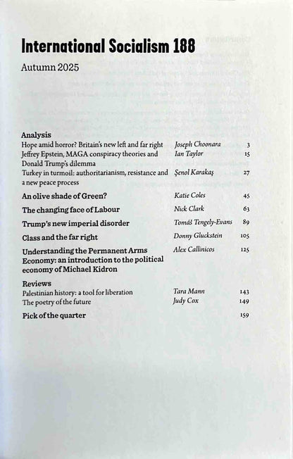 International Socialism Journal