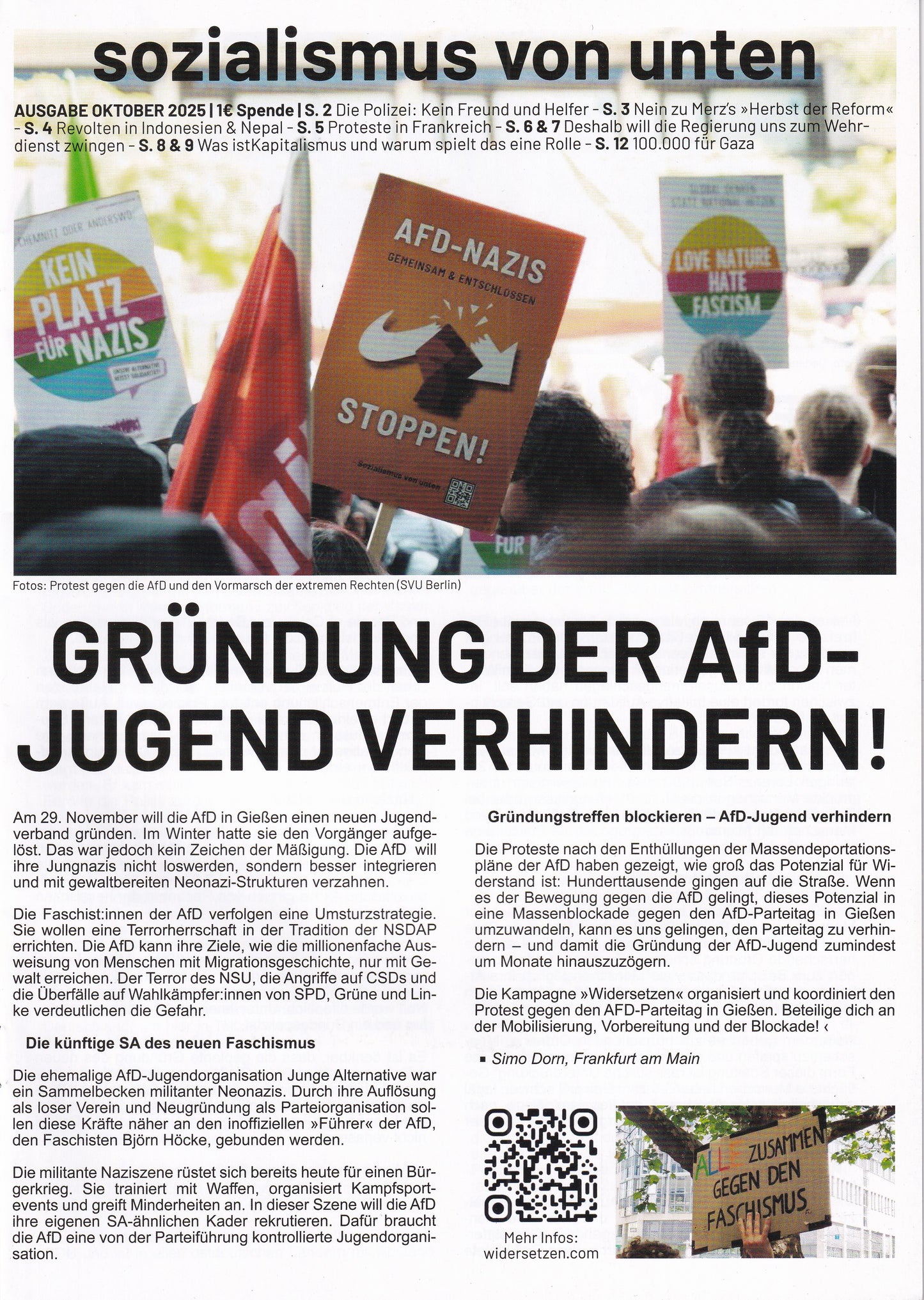 Zeitung Oktober 25