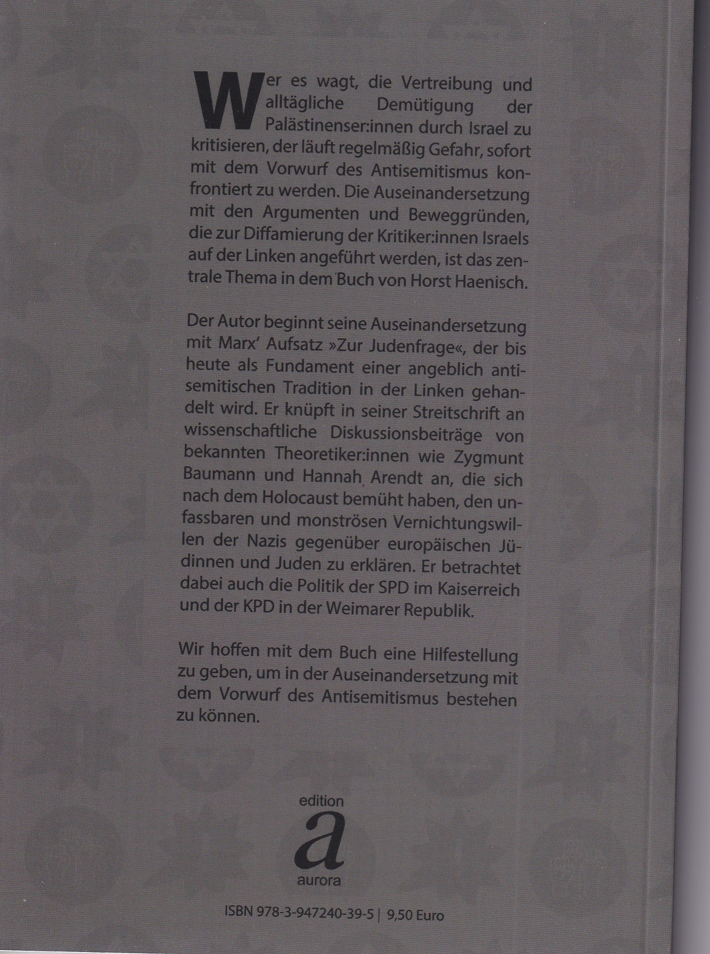 "Linker Antisemitismus" - Ein Kampfbegriff in Wissenschaft und Politik