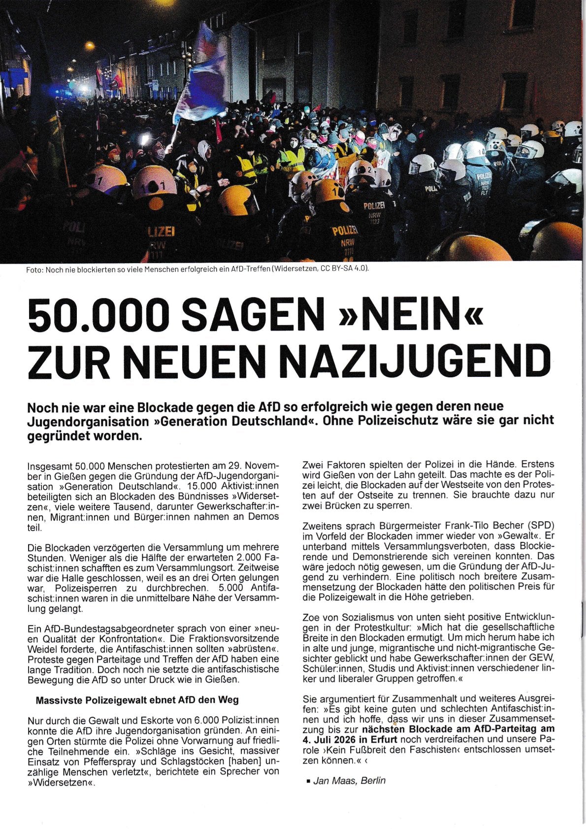 Zeitung Dezember 25
